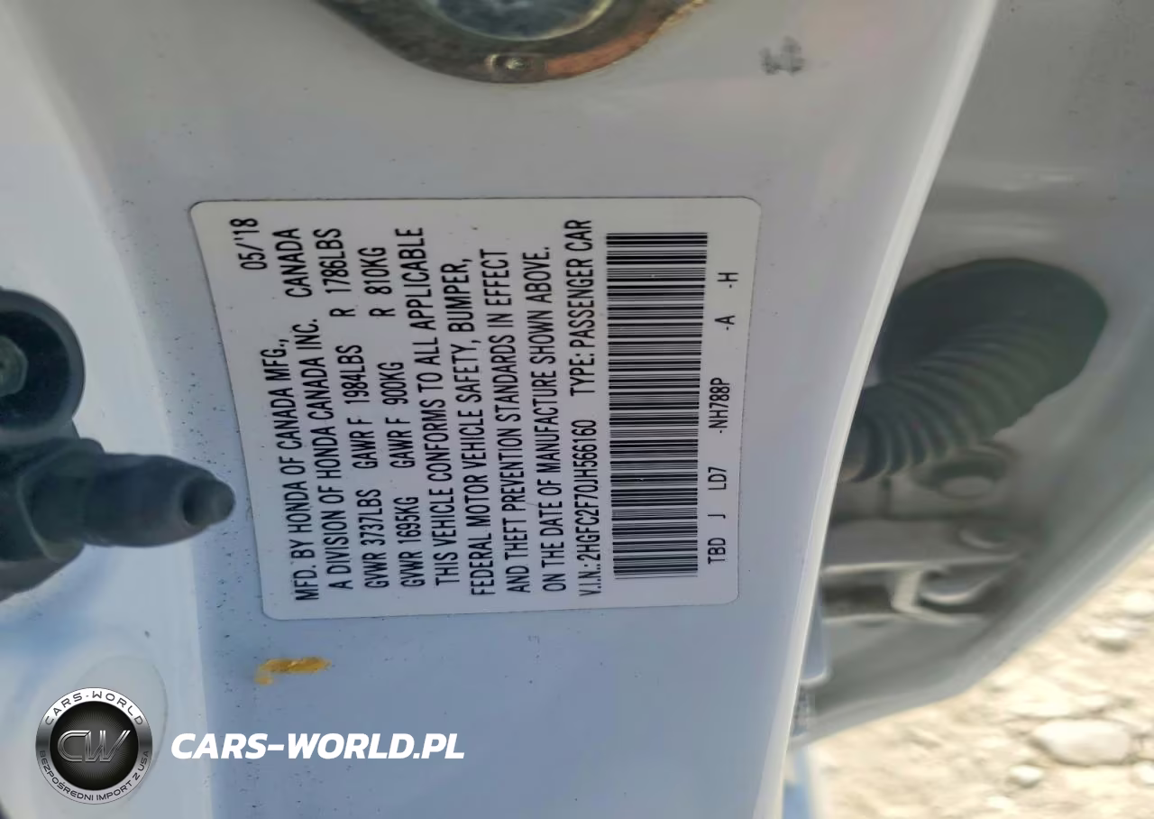 2018 Honda Civic Ex VIN:2HGFC2F70JH566160 - 12