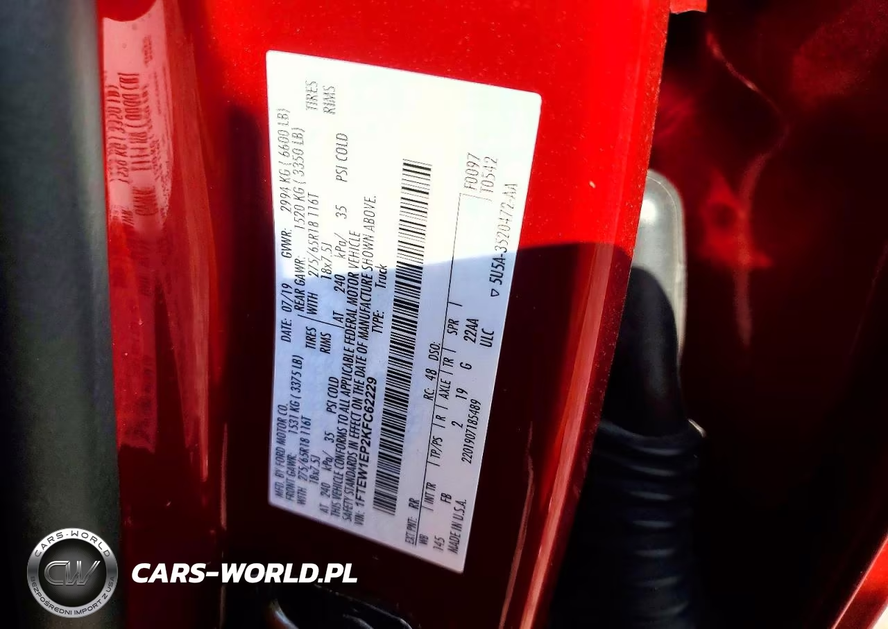 2019 Ford F150 Supercrew VIN:1FTEW1EP2KFC62229 - 12