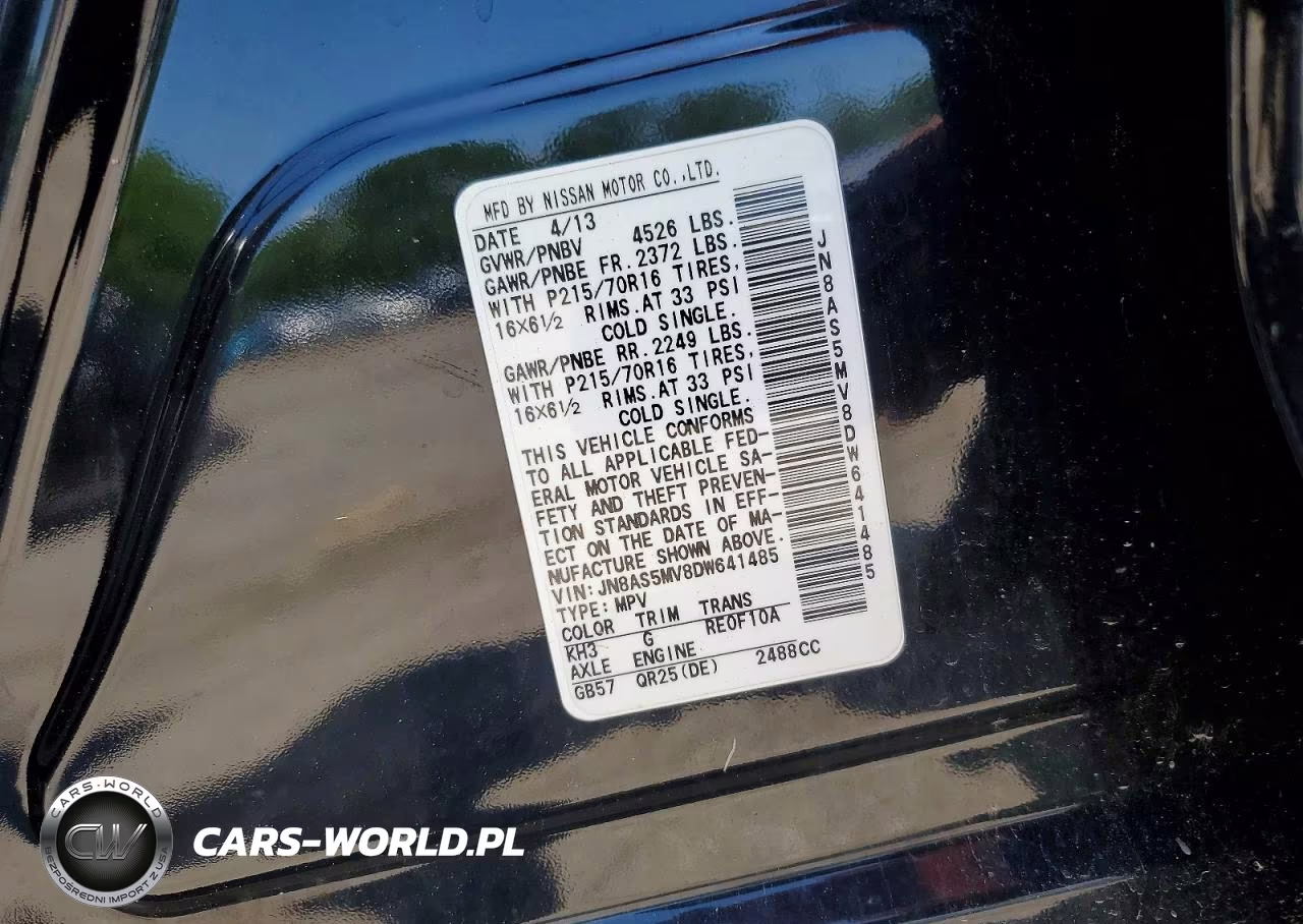 2013 Nissan Rogue S VIN:JN8AS5MV8DW641485 - 13