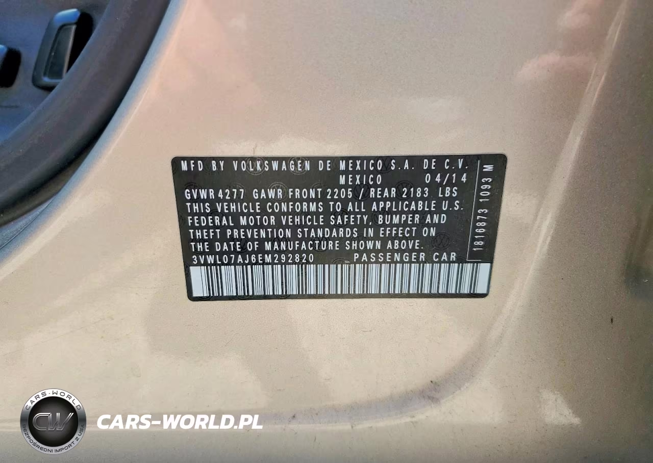 2014 Volkswagen Jetta Sel VIN:3VWL07AJ6EM292820 - 12