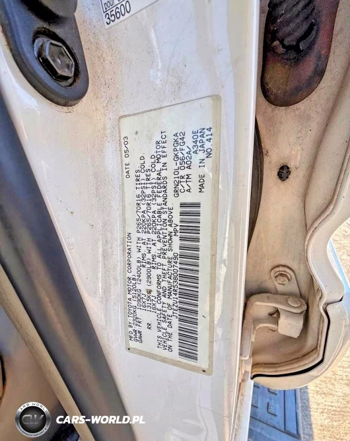 2003 Toyota 4Runner Sr5 VIN:JTEZU14R538007490 - 10