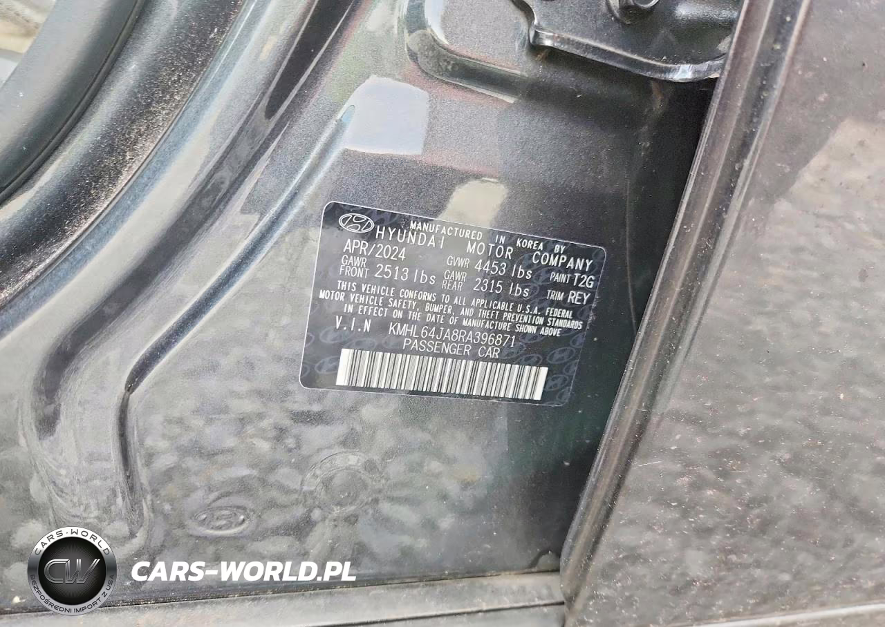 2024 Hyundai Sonata Sel VIN:KMHL64JA8RA396871 - 12