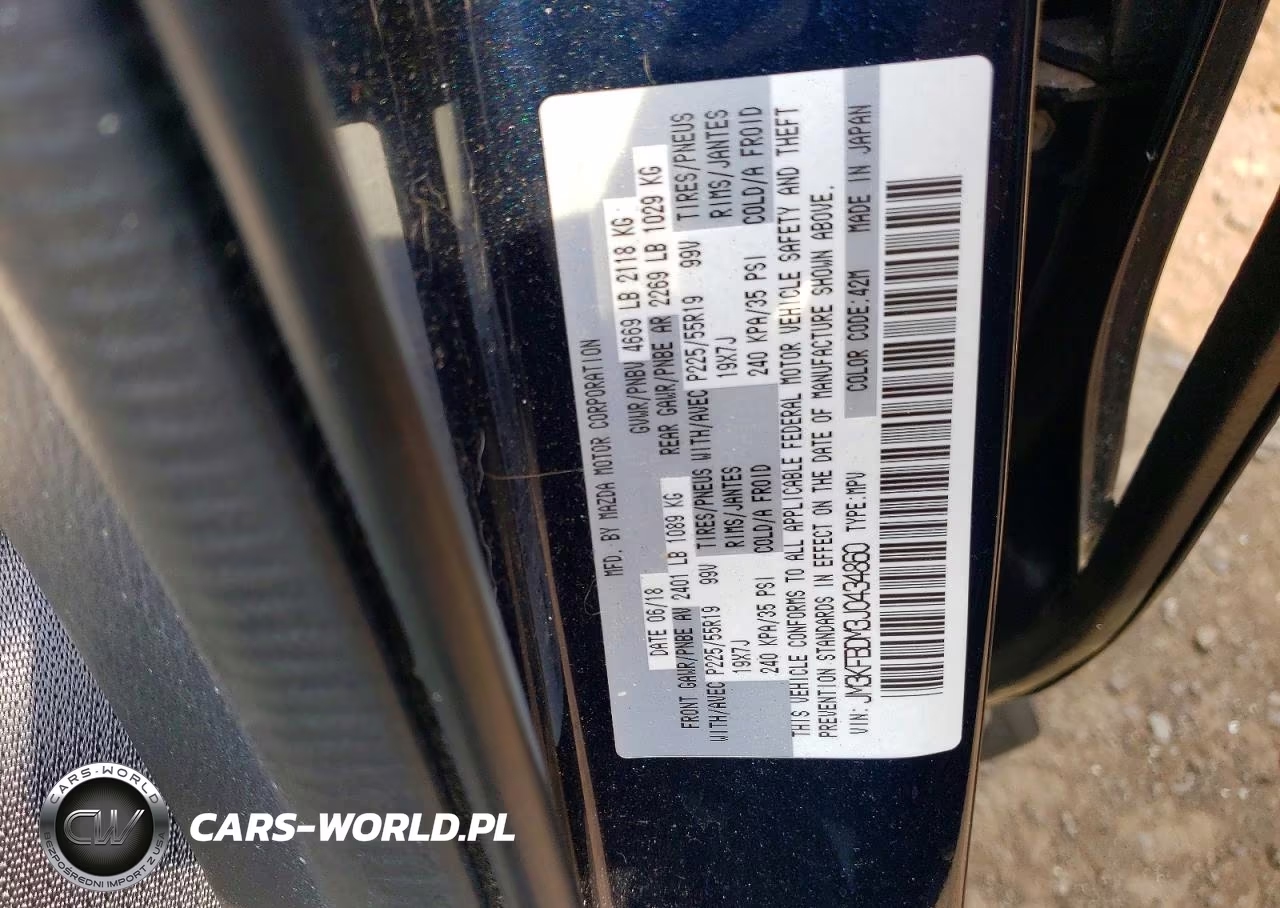 2018 Mazda Cx-5 Grand Touring VIN:JM3KFBDM3J0434860 - 13