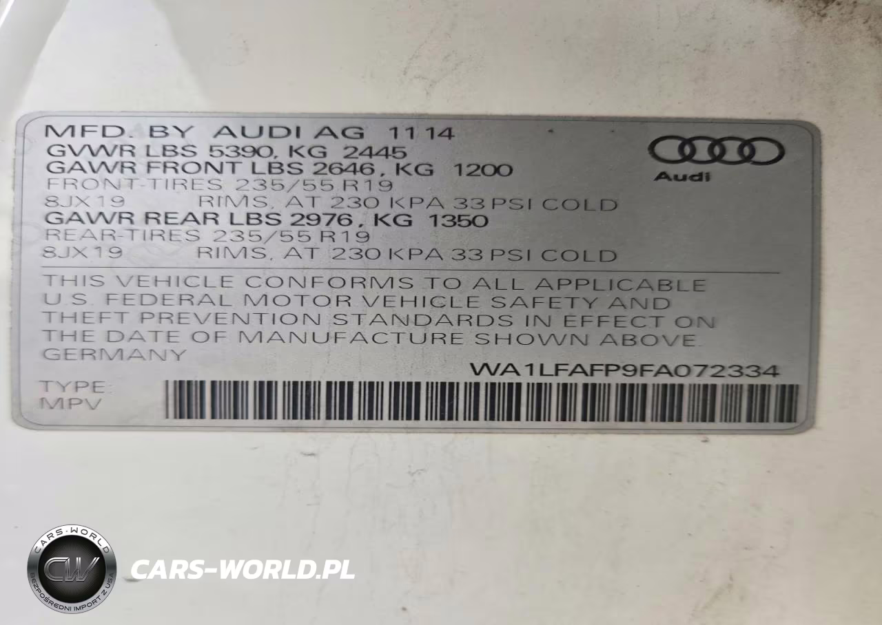 2015 Audi Q5 2.0T Premium VIN:WA1LFAFP9FA072334 - 13