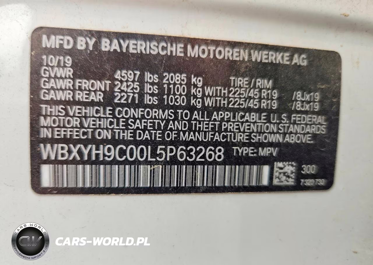 2020 BMW X2 Sdrive28I VIN:WBXYH9C00L5P63268 - 13