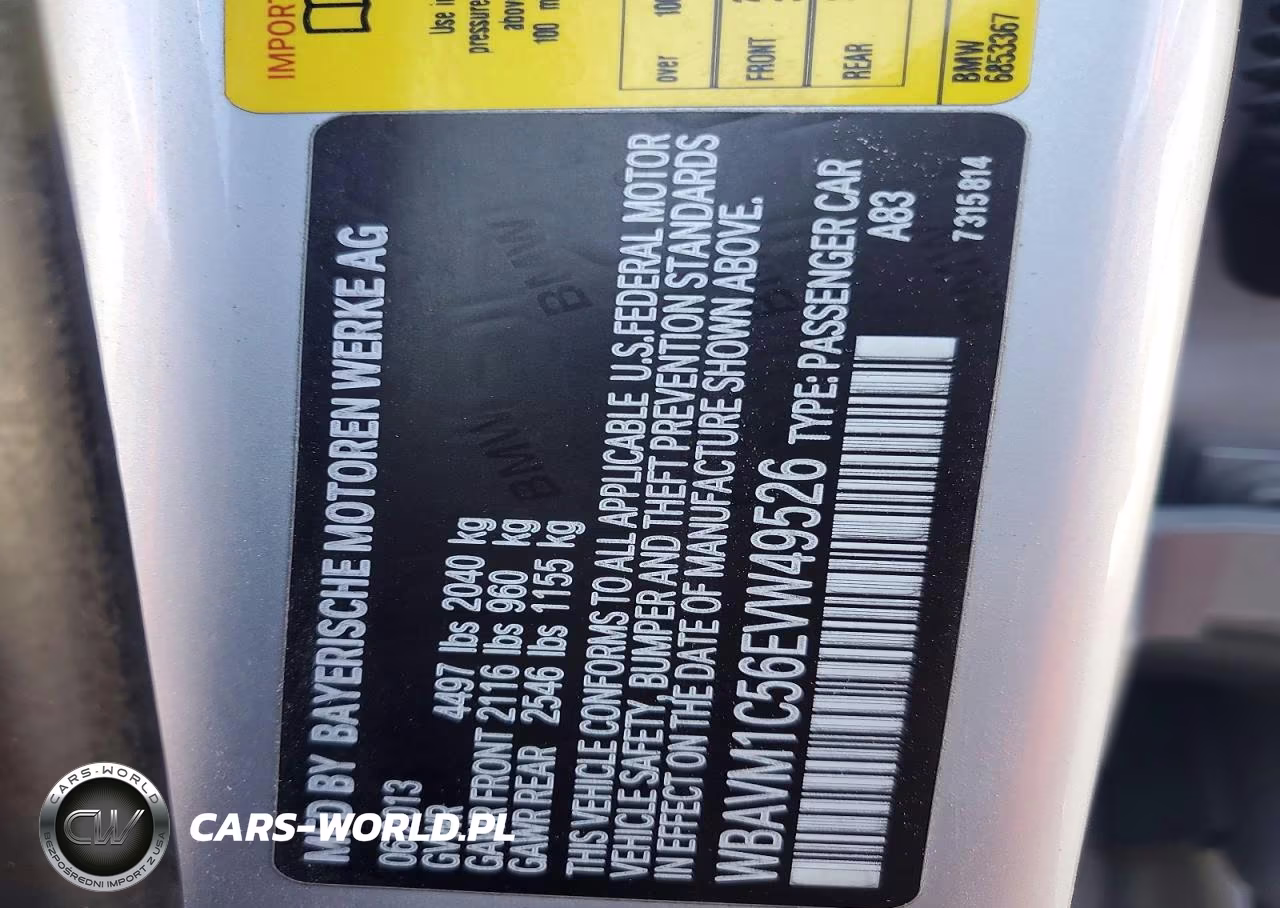 2014 BMW X1 Sdrive28I VIN:WBAVM1C56EVW49526 - 14
