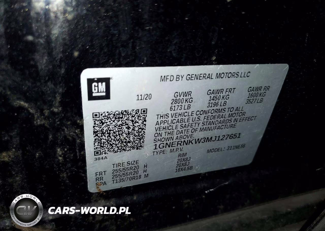 2021 Chevrolet Traverse High Country VIN:1GNERNKW3MJ127651 - 14