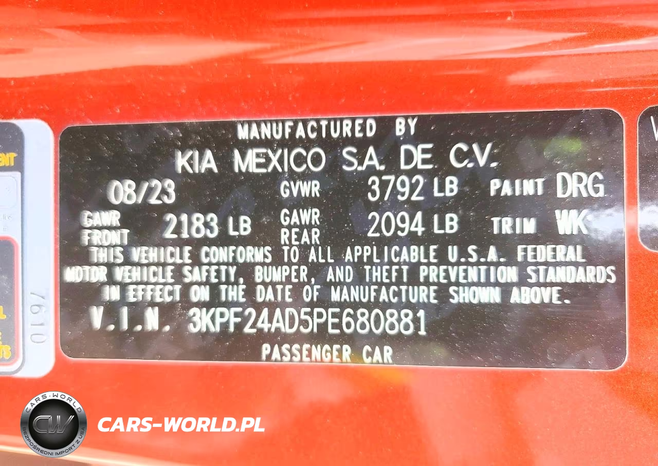 2023 Kia Forte Lxs VIN:3KPF24AD5PE680881 - 12