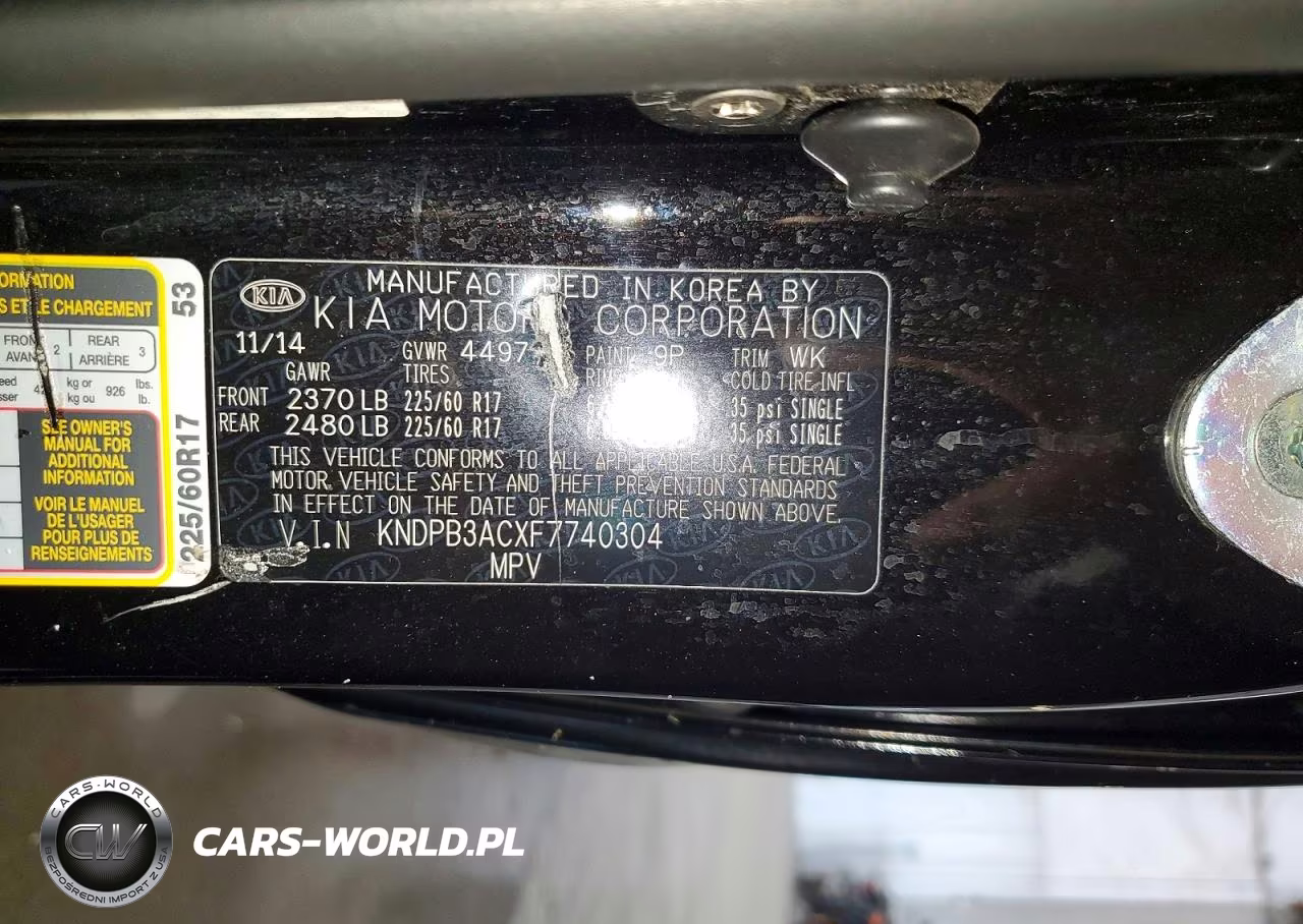 2015 Kia Sportage Lx VIN:KNDPB3ACXF7740304 - 13