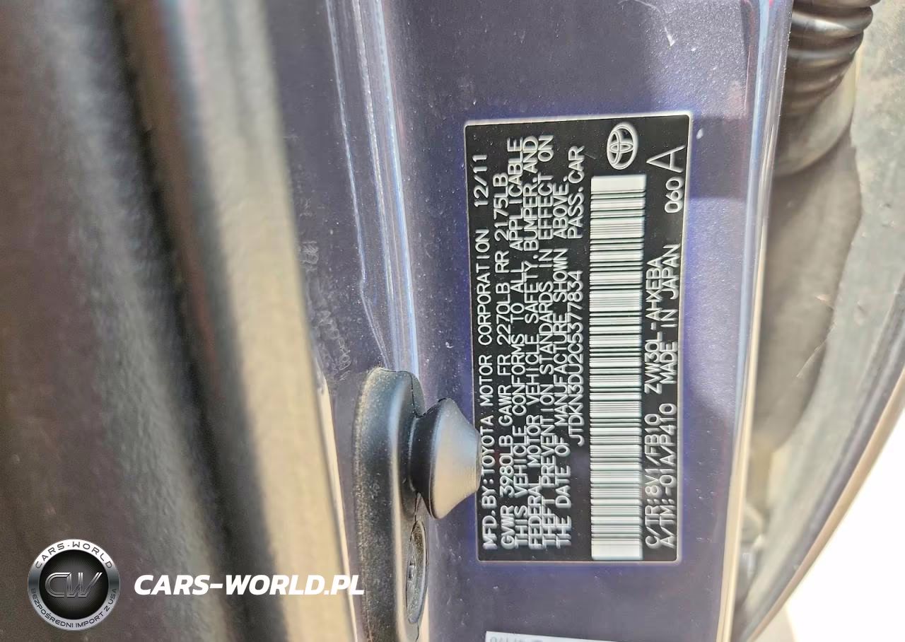 2012 Toyota Prius Two VIN:JTDKN3DU2C5377834 - 12