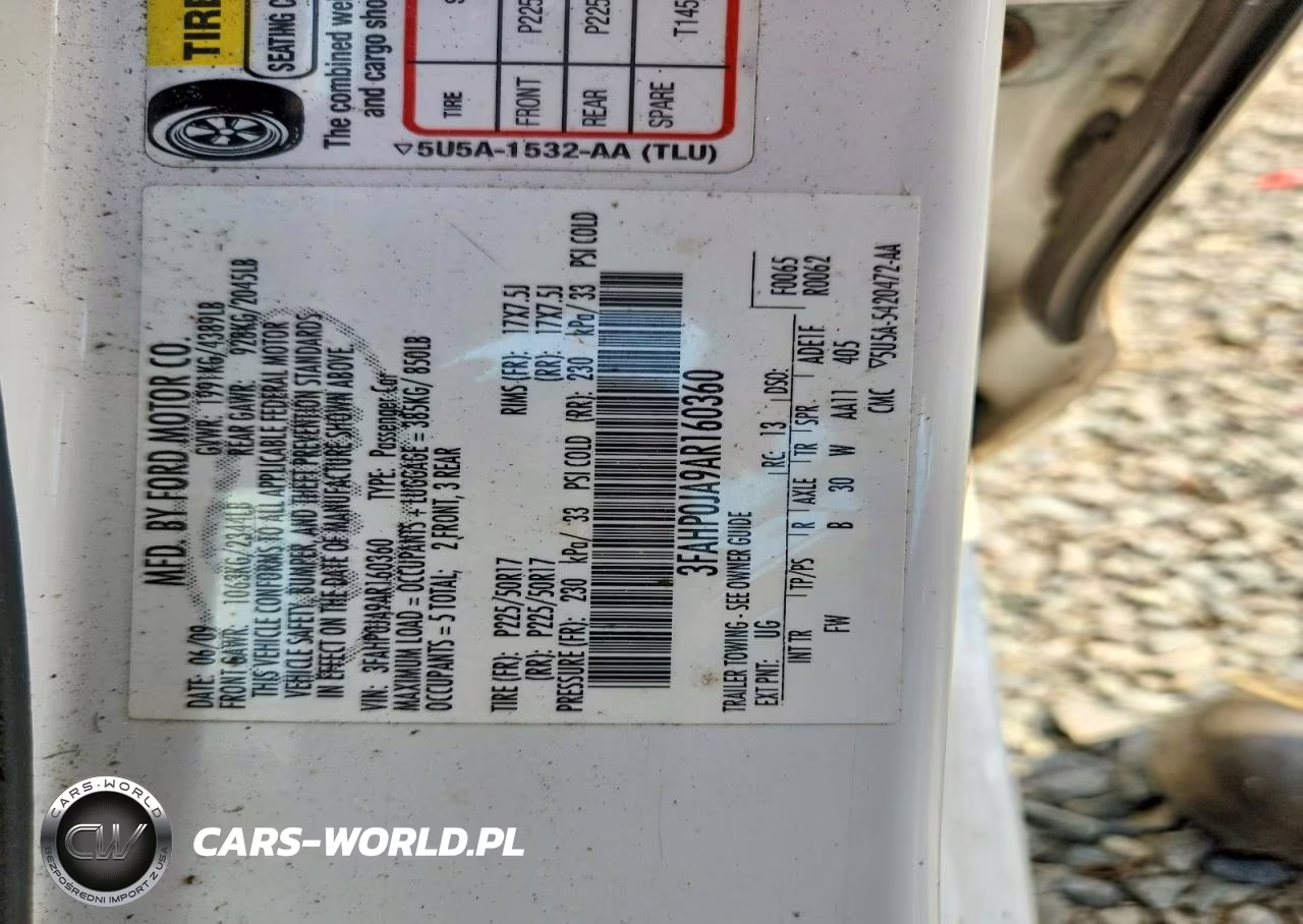 2010 Ford Fusion Sel VIN:3FAHP0JA9AR160360 - 12