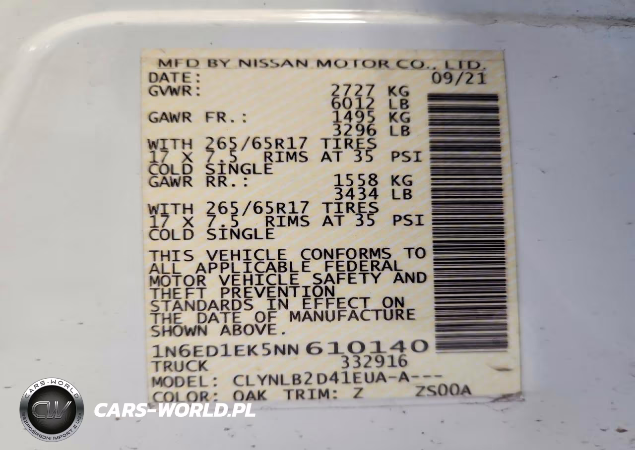 2022 Nissan Frontier Sv VIN:1N6ED1EK5NN610140 - 13
