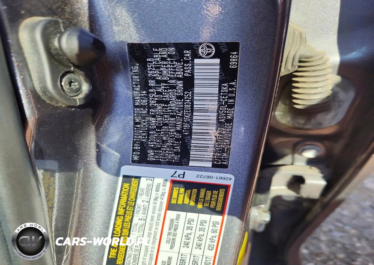 2014 Toyota Camry Se VIN:4T1BF1FK7EU834252 - 12