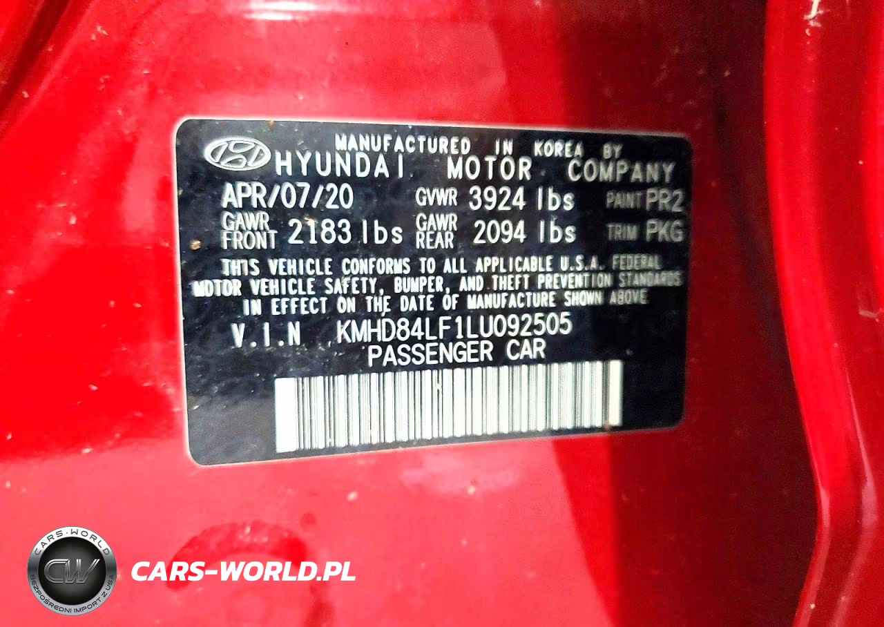 2020 Hyundai Elantra Sel VIN:KMHD84LF1LU092505 - 13