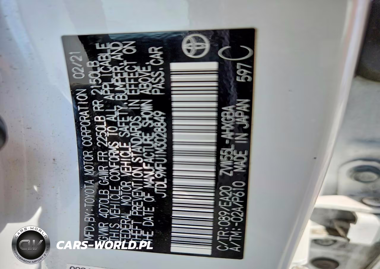 2021 Toyota Prius Xle Awd-E VIN:JTDL9MFU1M3028849 - 12