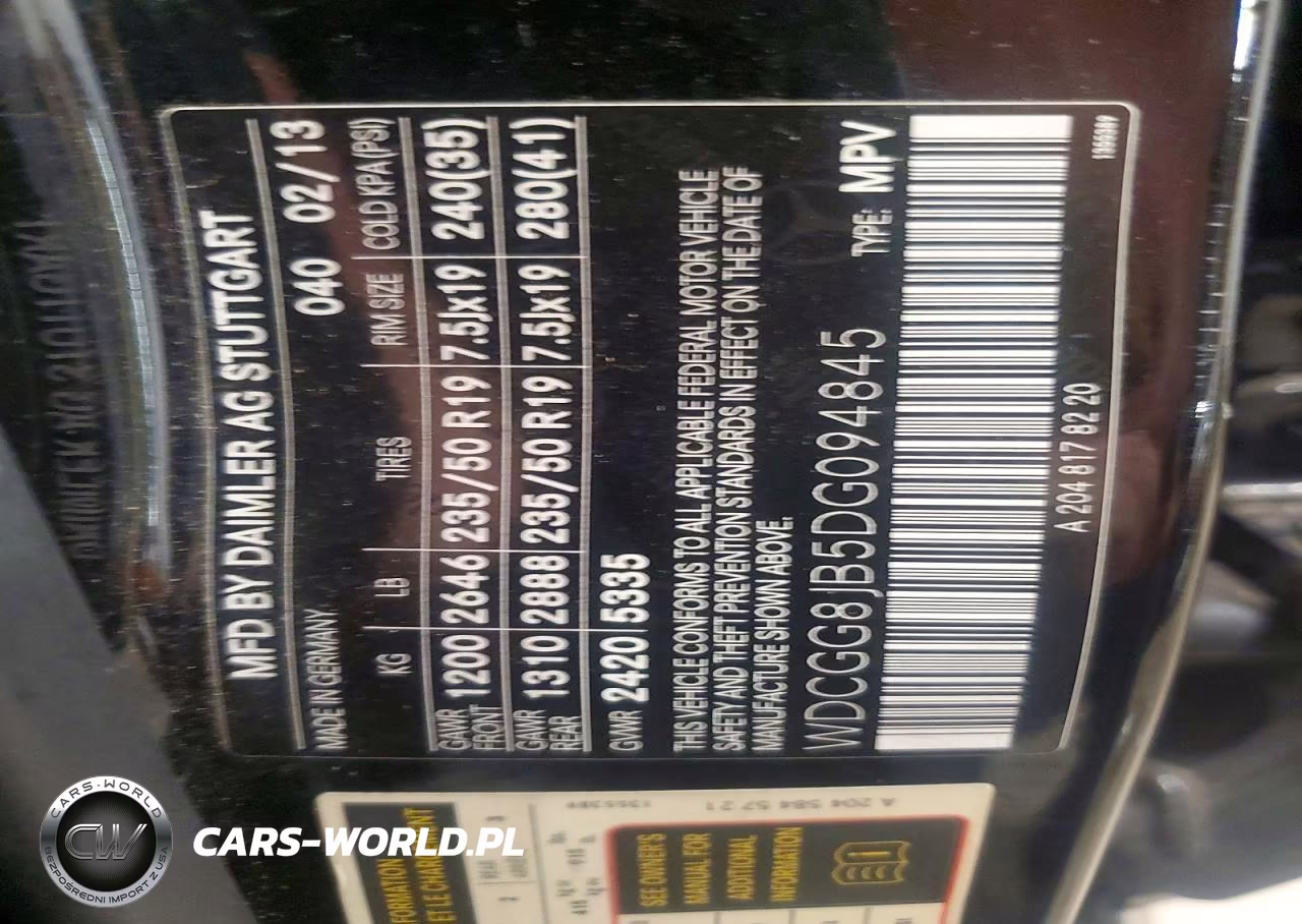 2013 Mercedes-Benz Glk 350 4Matic VIN:WDCGG8JB5DG094845 - 13