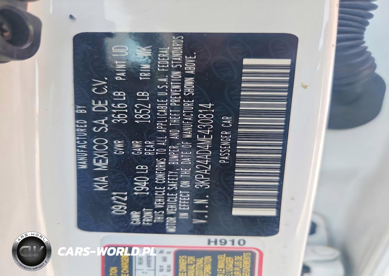 2021 Kia Rio Lx VIN:3KPA24AD4ME430814 - 12
