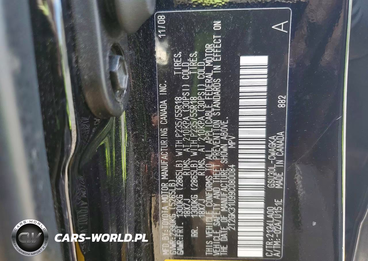 2009 Lexus Rx 350 VIN:2T2GK31U99C080084 - 13