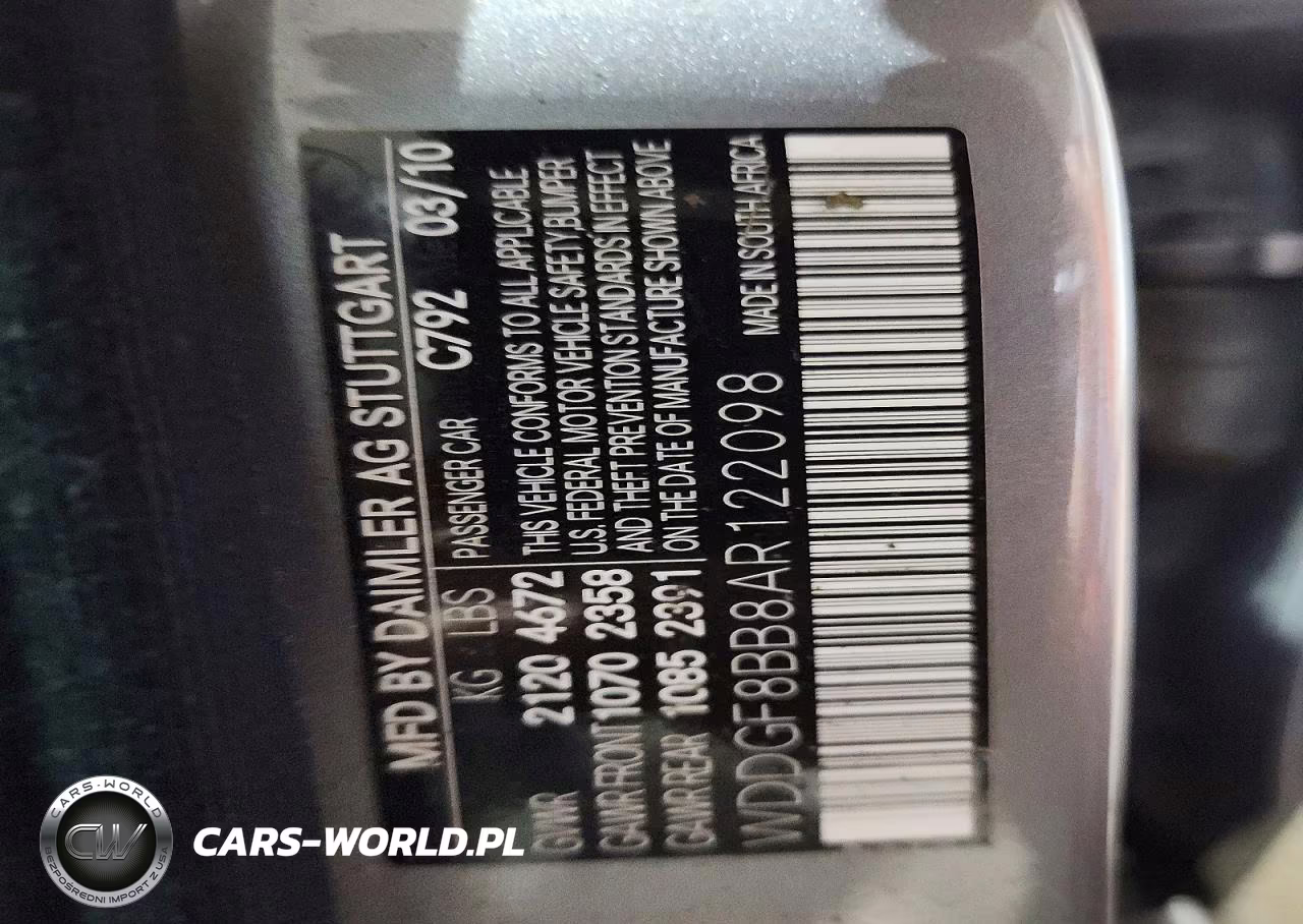 2010 Mercedes-Benz C 300 4Matic VIN:WDDGF8BB8AR122098 - 13