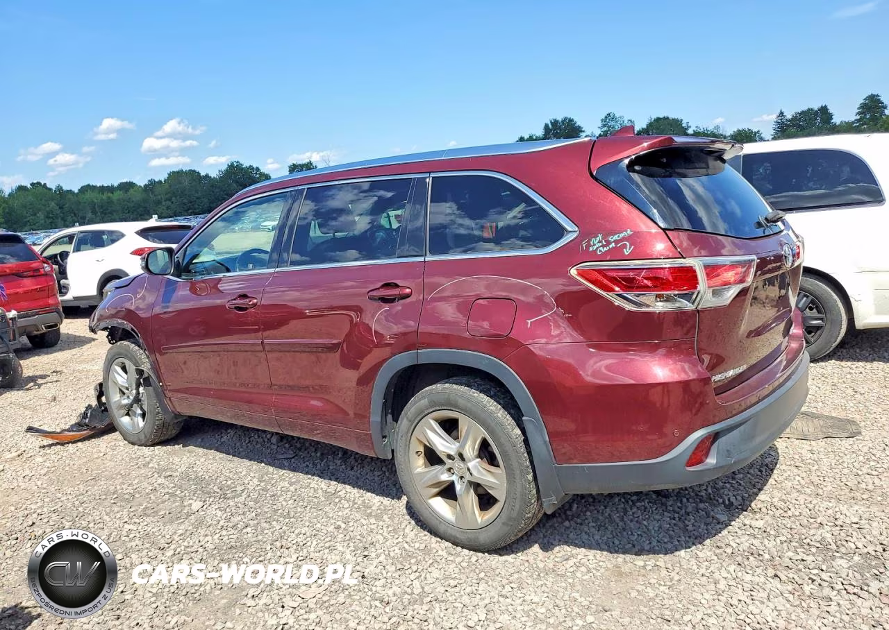 2015 Toyota Highlander Limited VIN:5TDDKRFH1FS116052 - 2
