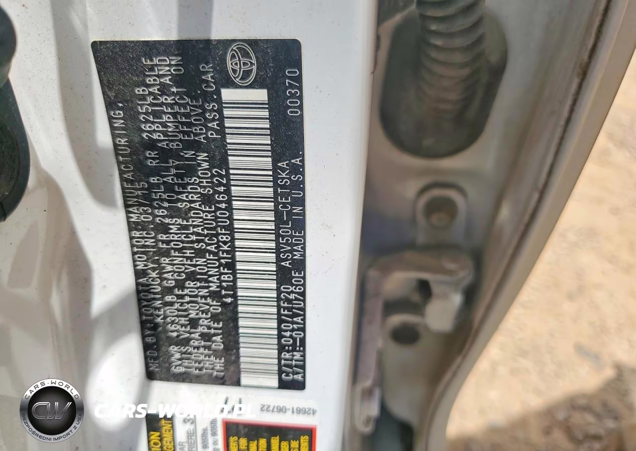 2015 Toyota Camry Se VIN:4T1BF1FK8FU046422 - 12