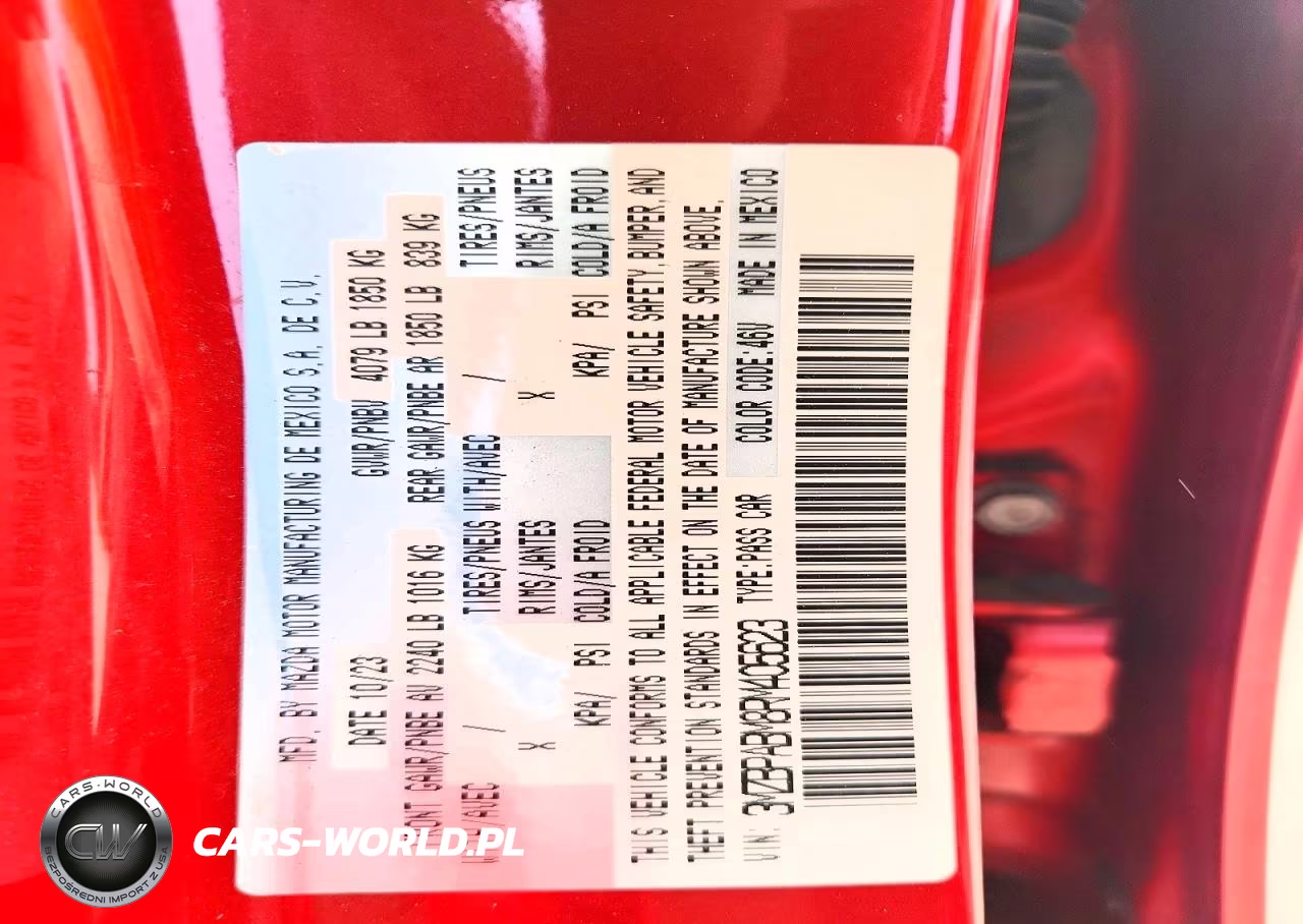 2024 Mazda 3 Select Sport VIN:3MZBPABM8RM405623 - 12