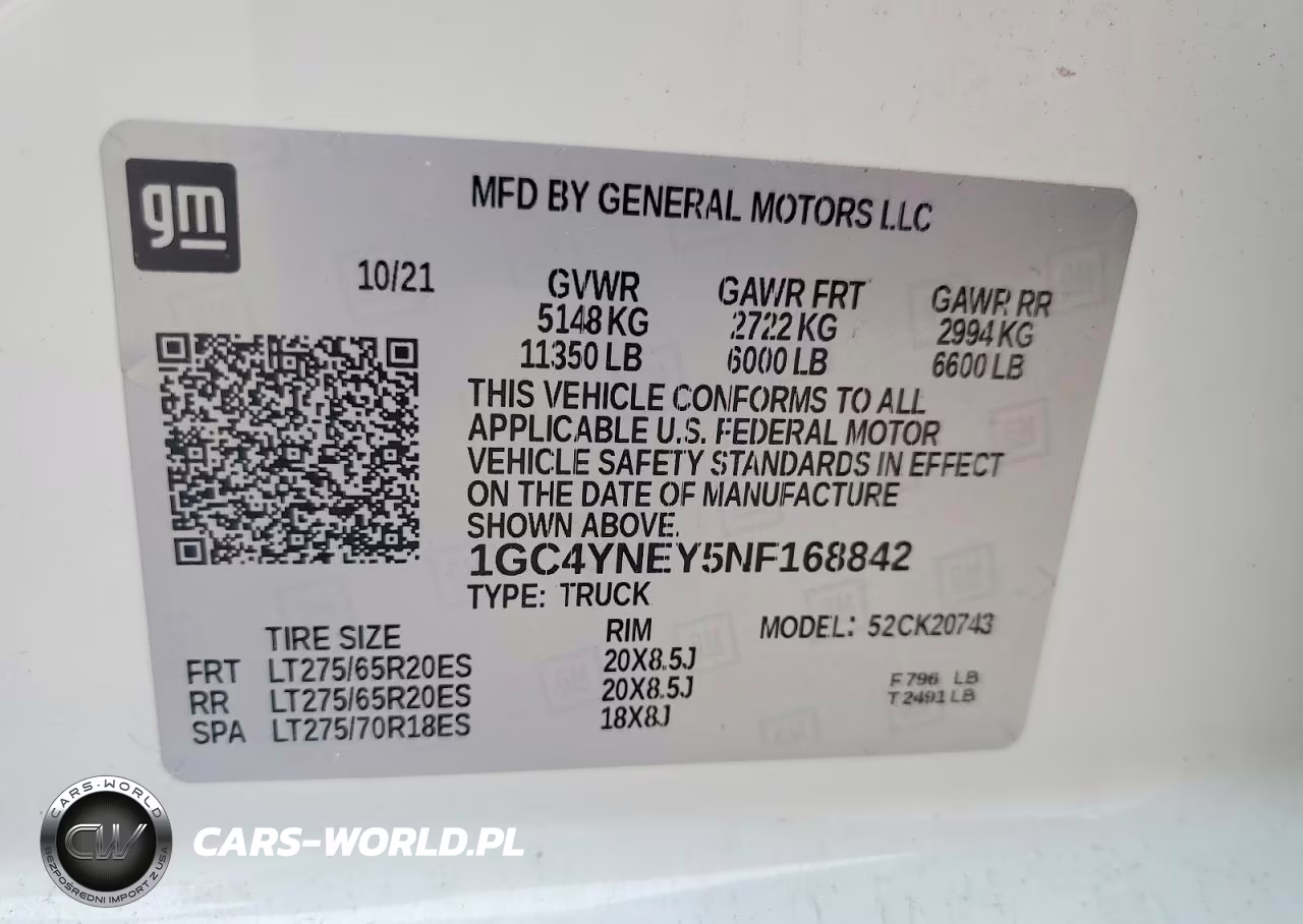 2022 Chevrolet Silverado K2500 Heavy Duty Lt VIN:1GC4YNEY5NF168842 - 12