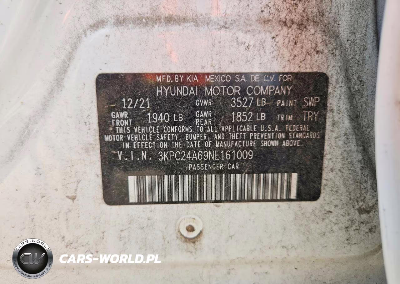 2022 Hyundai Accent Se VIN:3KPC24A69NE161009 - 12