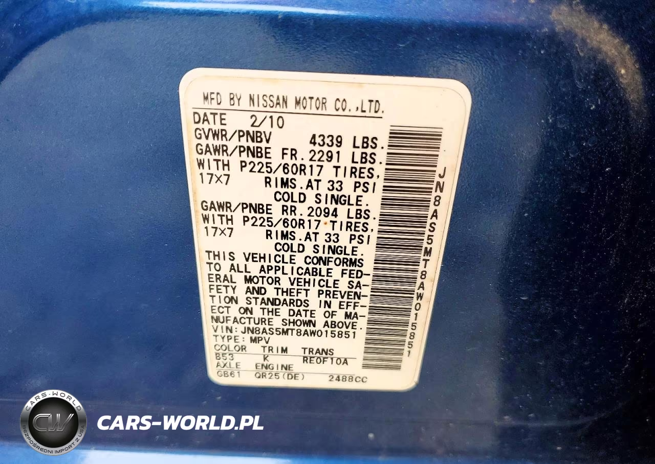 2010 Nissan Rogue Sl VIN:JN8AS5MT8AW015851 - 13