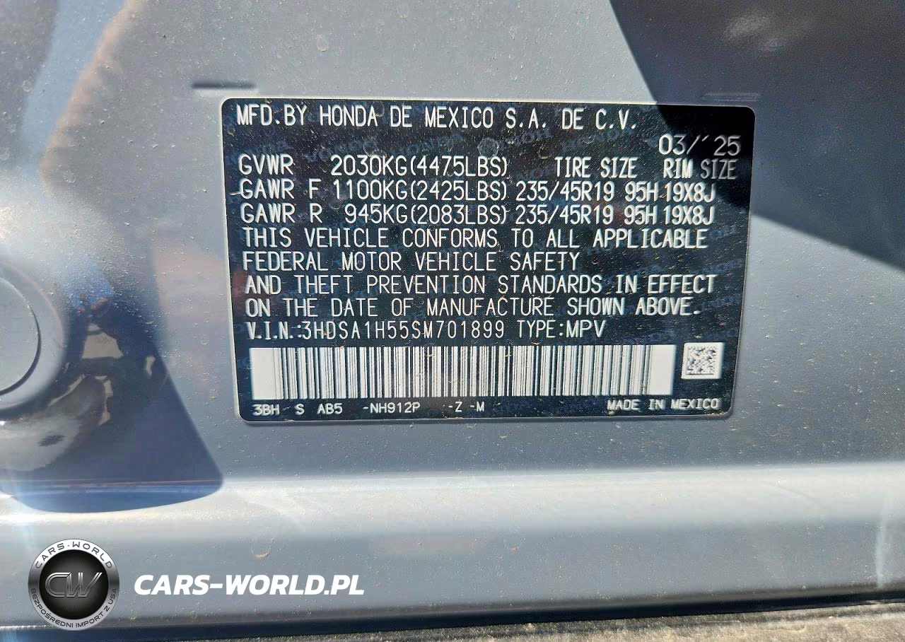 2025 Acura Adx A-Spec VIN:3HDSA1H55SM701899 - 12