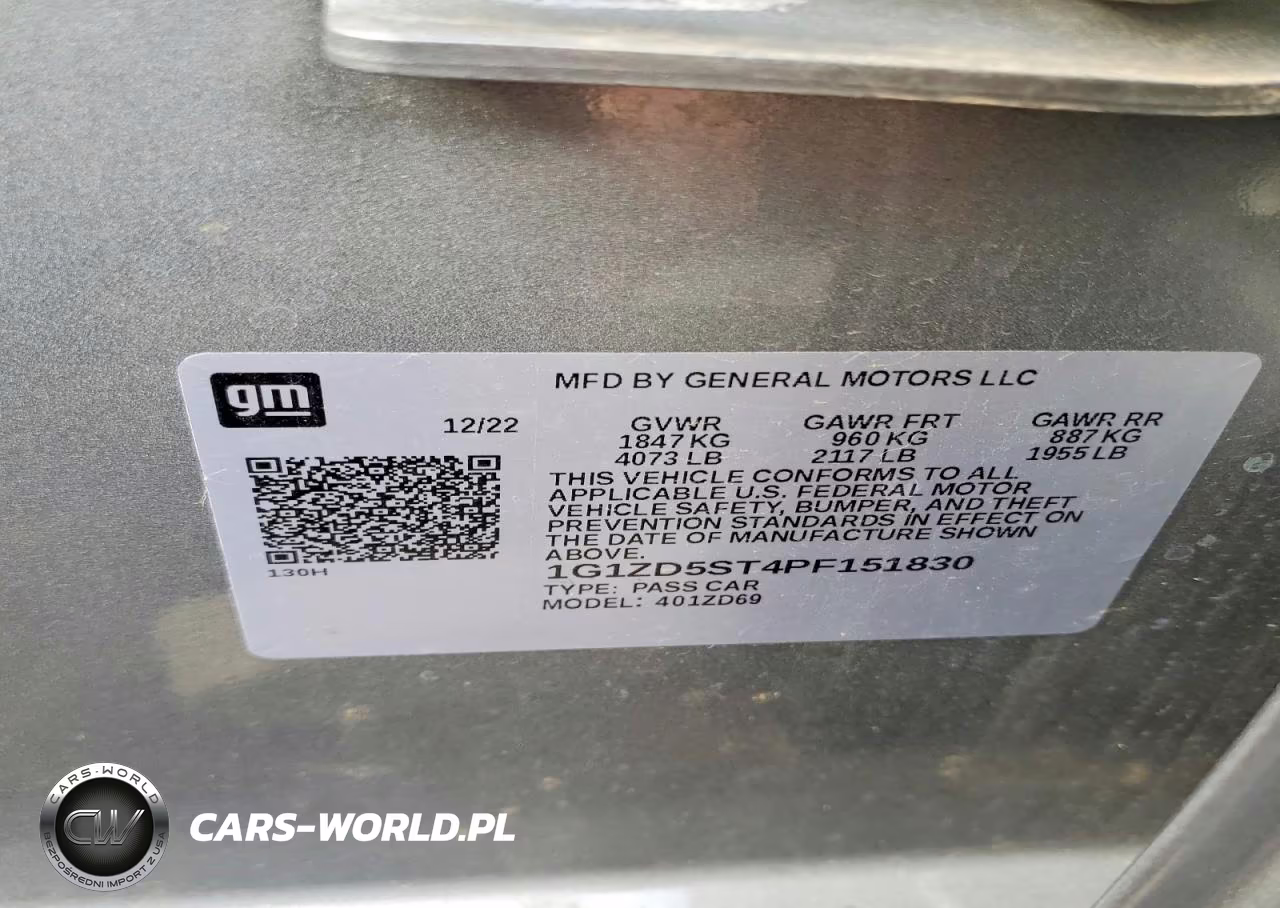 2023 Chevrolet Malibu Lt VIN:1G1ZD5ST4PF151830 - 13
