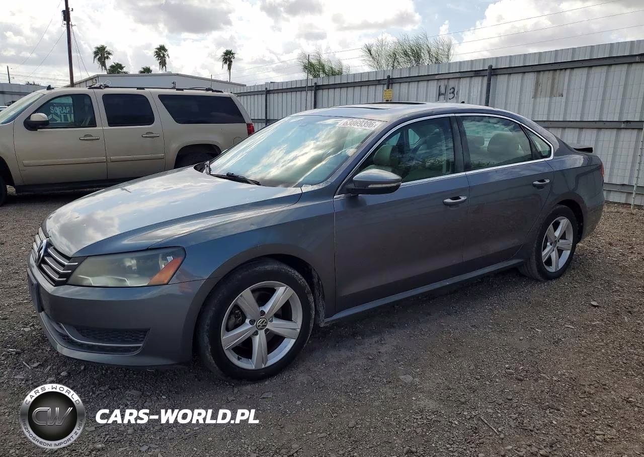 2012 Volkswagen Passat Se VIN:1VWBH7A36CC029487 - 1