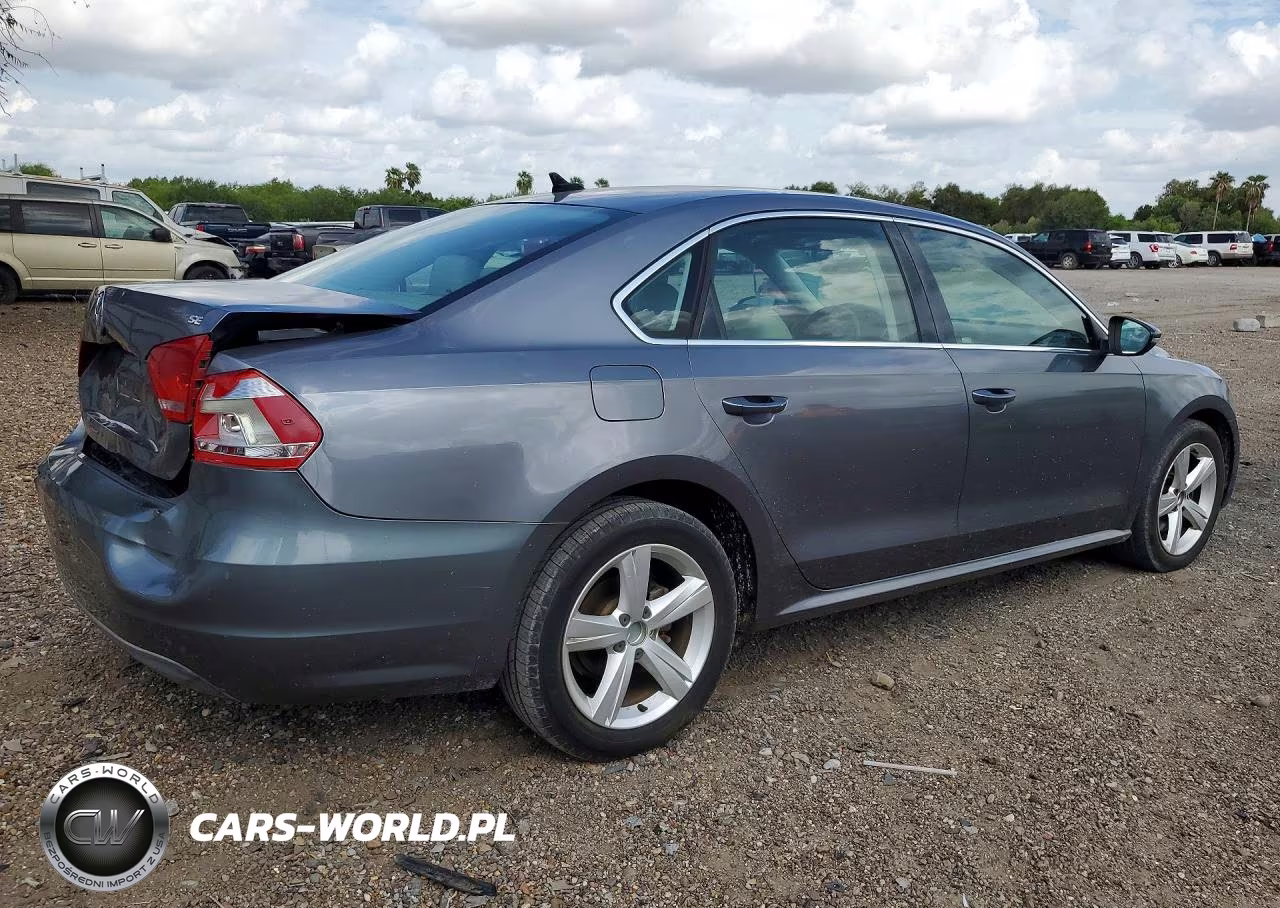 2012 Volkswagen Passat Se VIN:1VWBH7A36CC029487 - 3