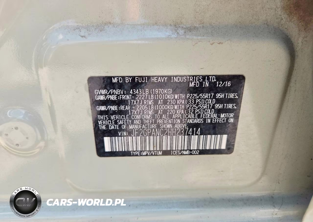 2017 Subaru Crosstrek Limited VIN:JF2GPANC2HH237414 - 13