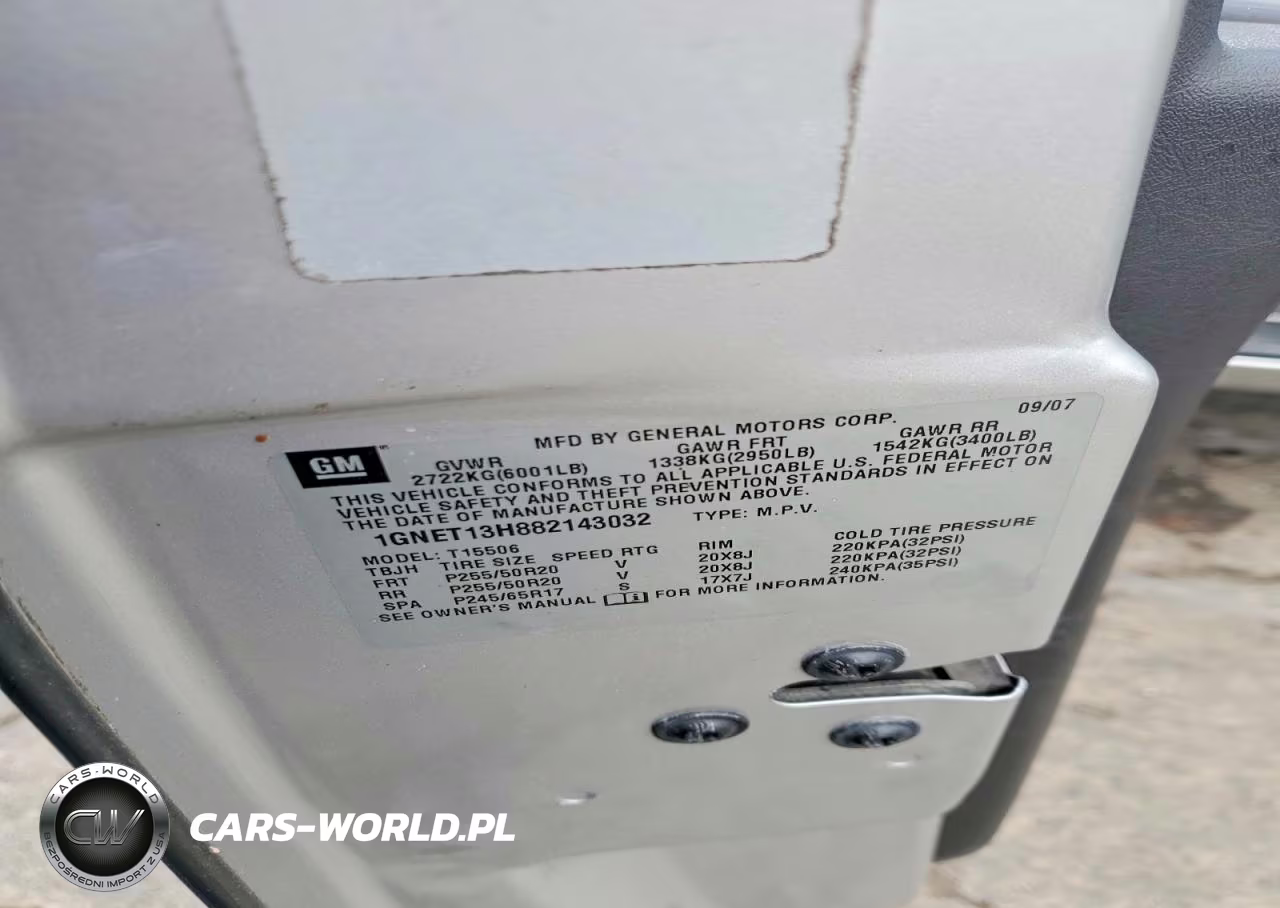 2008 Chevrolet Trailblazer Ss VIN:1GNET13H882143032 - 13