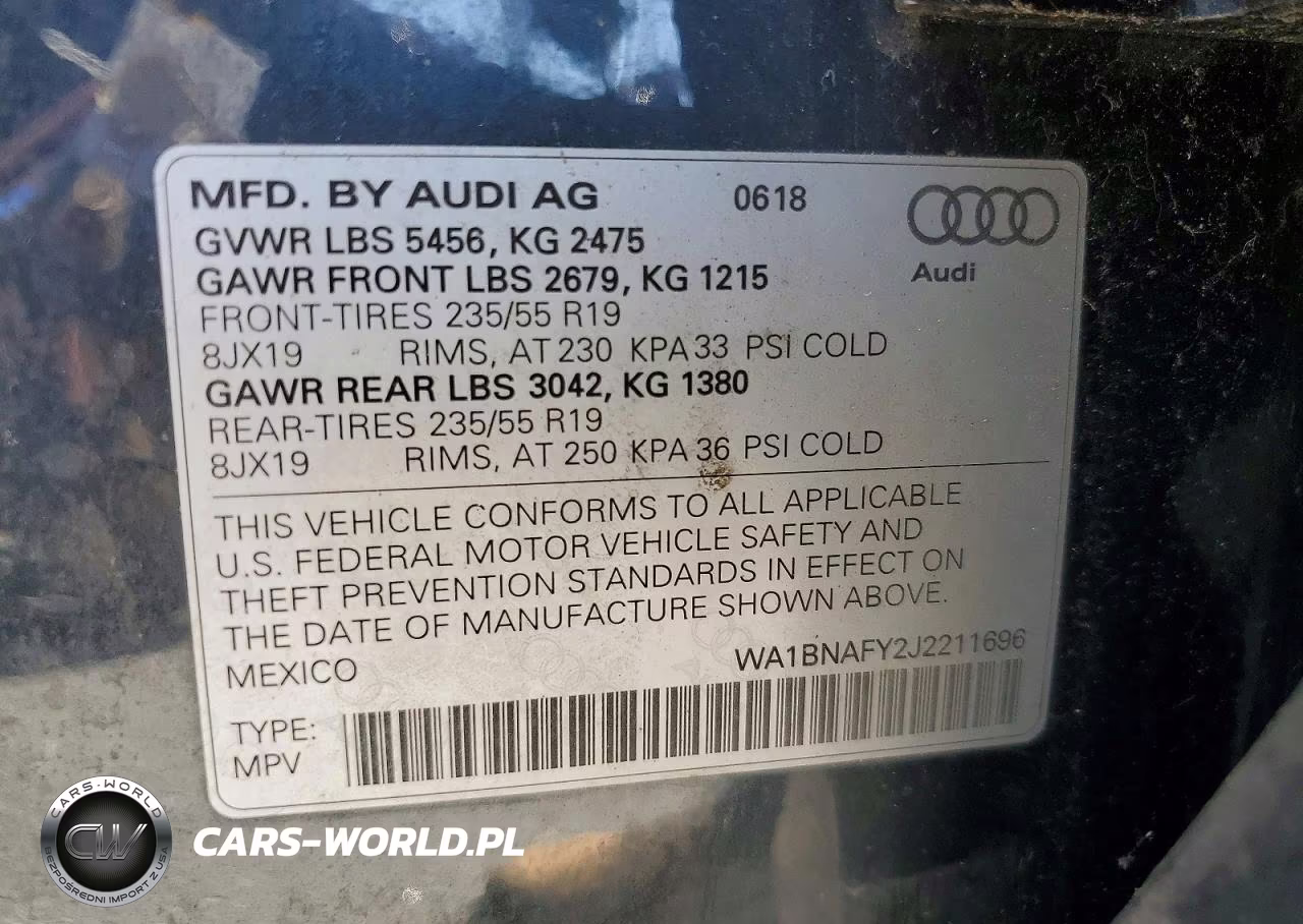 2018 Audi Q5 Premium Plus VIN:WA1BNAFY2J2211696 - 13