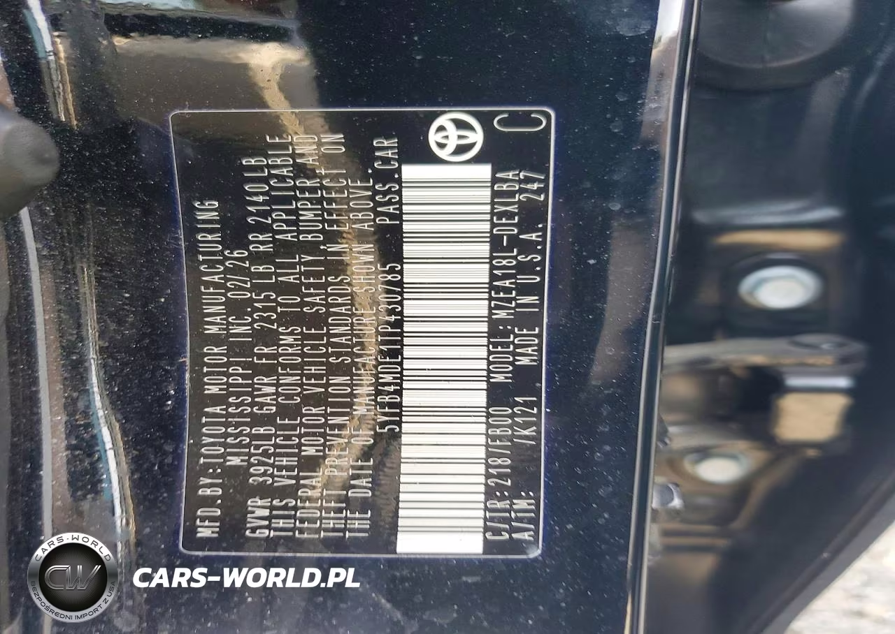 2026 Toyota Corolla Le VIN:5YFB4MDE1TP430785 - 12