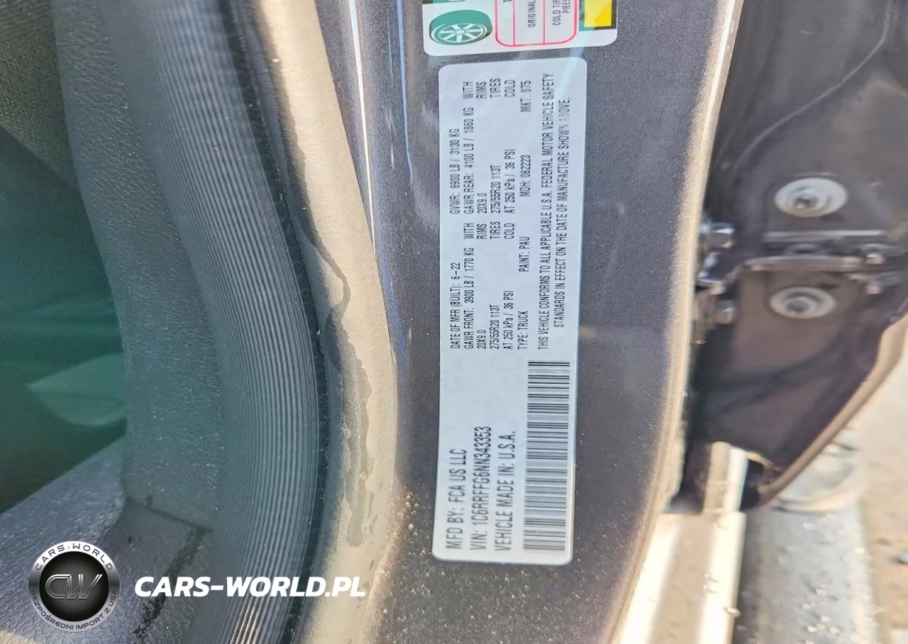 2022 Ram 1500 Big Horn-Lone Star VIN:1C6RRFFG6NN343353 - 12