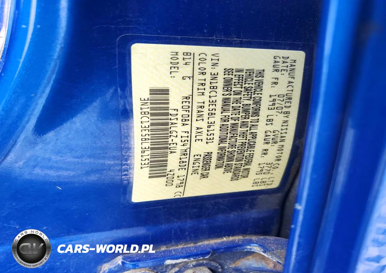 2008 Nissan Versa 1.8 S VIN:3N1BC13E58L361531 - 12