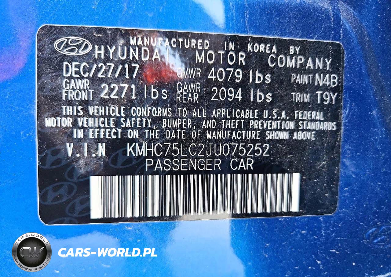 2018 Hyundai Ioniq Sel VIN:KMHC75LC2JU075252 - 12