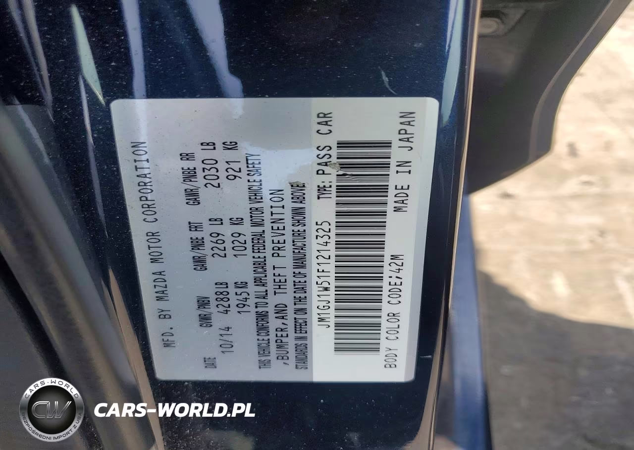 2015 Mazda 6 Grand Touring VIN:JM1GJ1W51F1214325 - 12