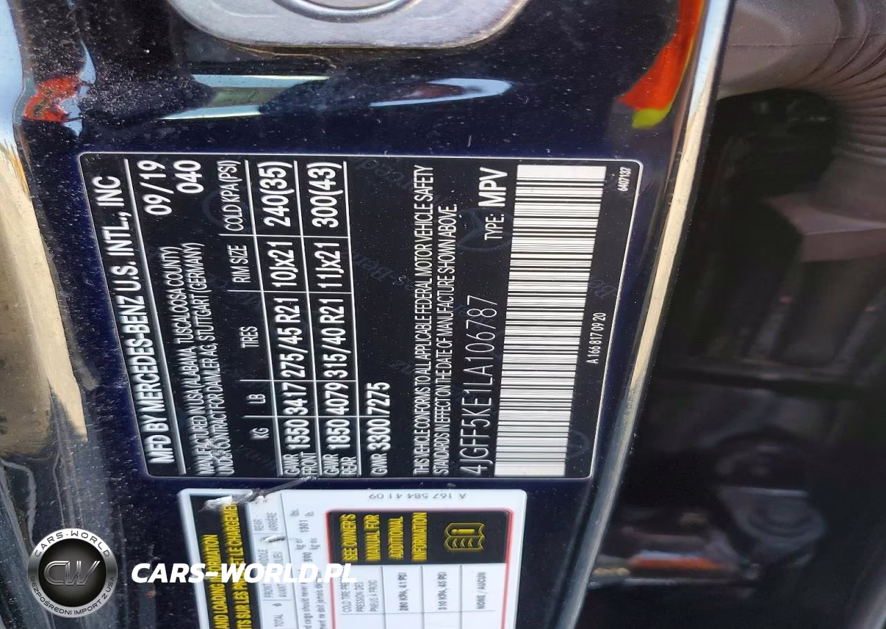 2020 Mercedes-Benz Gls 450 4Matic VIN:4JGFF5KE1LA106787 - 13