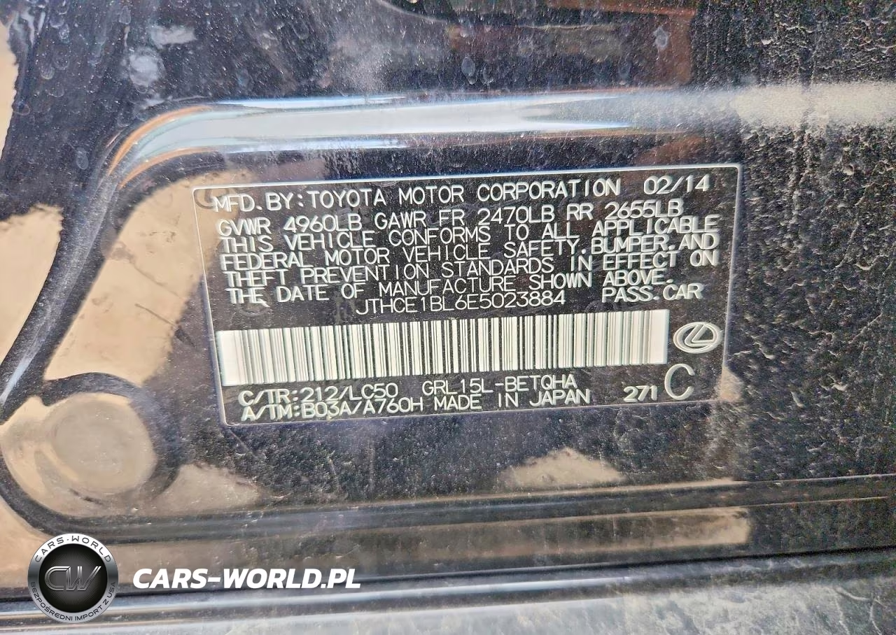 2014 Lexus Gs 350 VIN:JTHCE1BL6E5023884 - 12