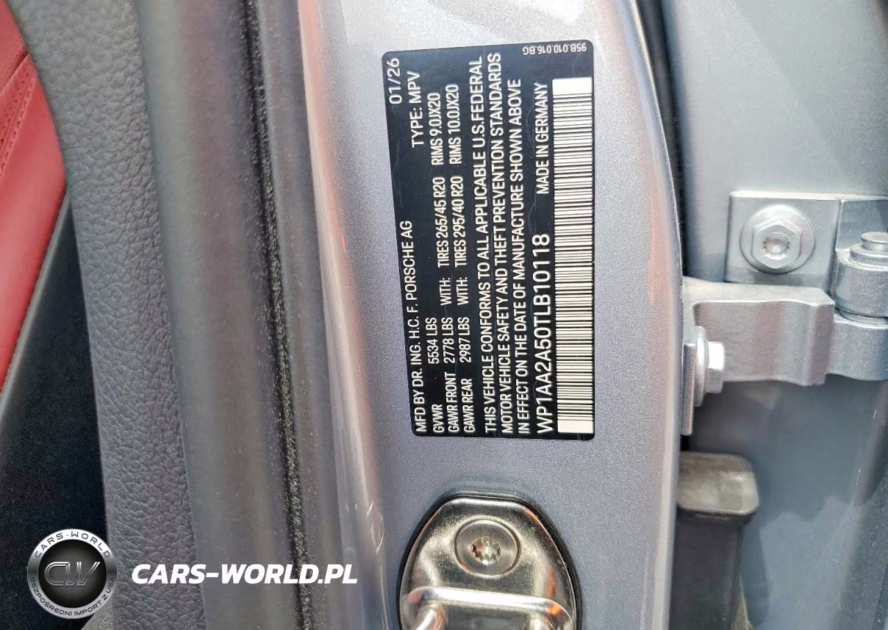 2026 Porsche Macan Base VIN:WP1AA2A50TLB10118 - 12