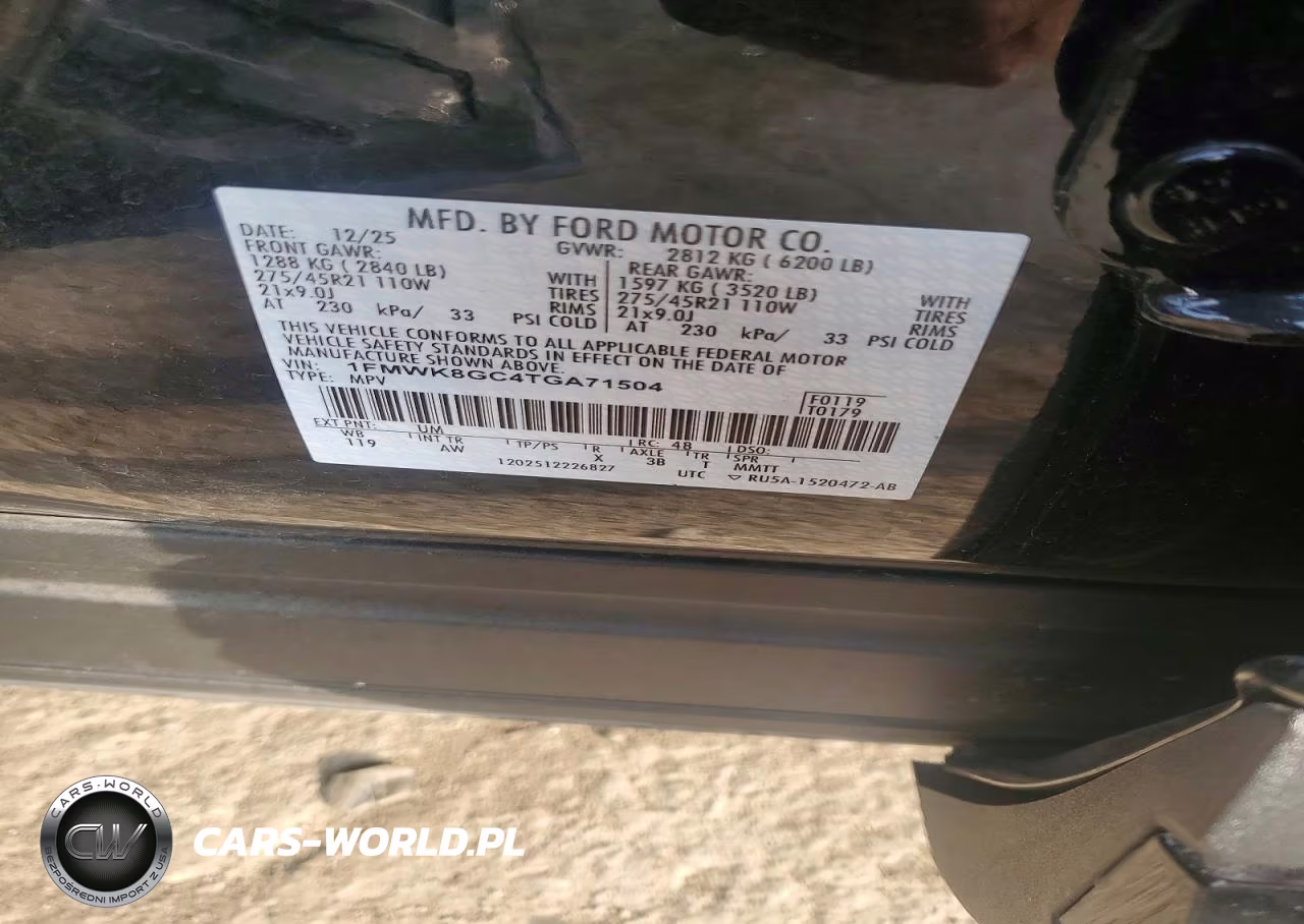 2026 Ford Explorer St VIN:1FMWK8GC4TGA71504 - 13