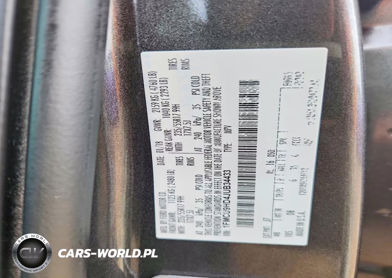 2018 Ford Escape Sel VIN:1FMCU9HD4JUB34433 - 13