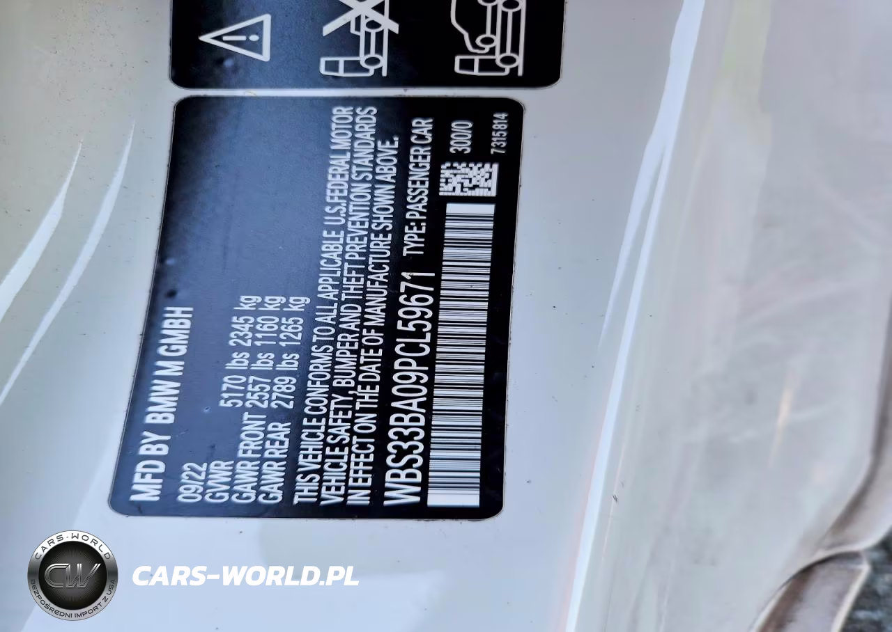 2023 BMW M4 Competition VIN:WBS33BA09PCL59671 - 12