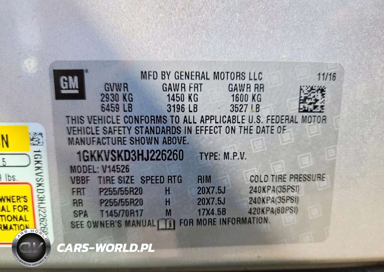 2017 GMC Acadia Limited Slt-2 VIN:1GKKVSKD3HJ226260 - 13
