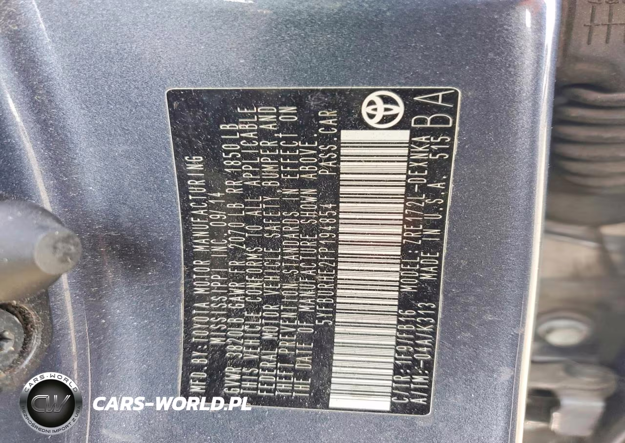 2015 Toyota Corolla Le VIN:5YFBURHE2FP194854 - 12
