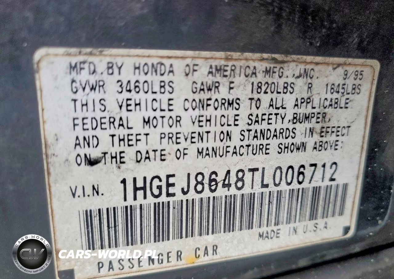 1996 Honda Civic Ex VIN:1HGEJ8648TL006712 - 13